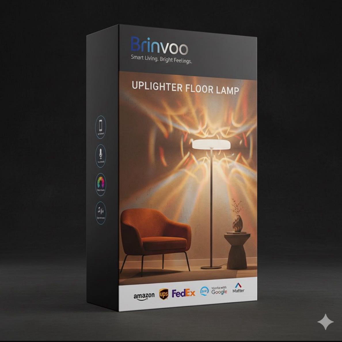 Brinvoo Uplighter Floor Lamp